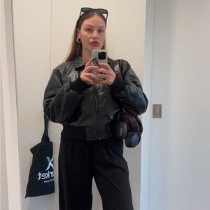 Women's Black Leather Jacket